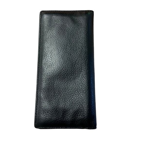 Coach slim long wallet Black leather super soft unisex - Picture 1 of 11